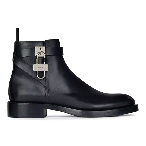 Givenchy Padlock Ankle Leather Boots size 40 - Picture 1 of 14